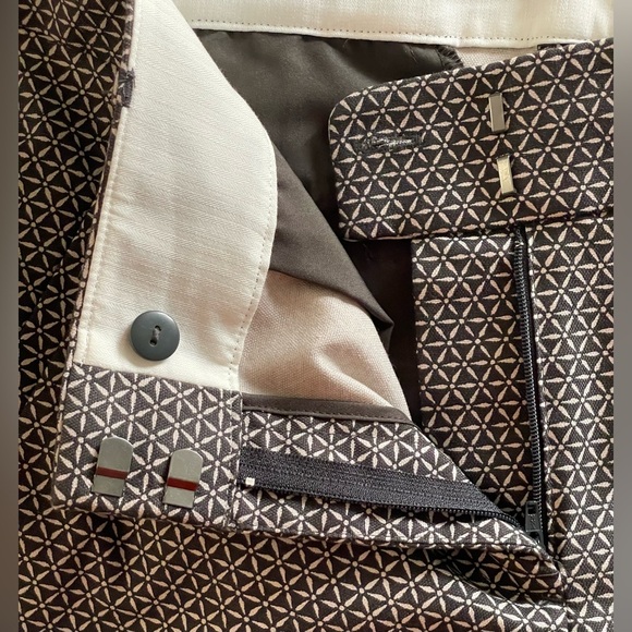 Ann Taylor LOFT Women’s Size 12 Petite Brown & Beige Marisa Ankle Pant - Picture 5 of 7